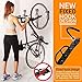 HOMEE Bike Rack Garage 1 Pack Bike Wall Mount Vertical Bike Hooks Storage System Wall Mount Bike Hanger for Garage Indoor Shed-Easy to Install Use-Heavy Duty Holds up to 65 lb with Screws