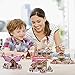 FUN LITTLE TOYS Christmas 3D Puzzles for Kids in 4 Styles, 134 PCs Jigsaw Puzzles, Xmas Gifts for Boys and Girls