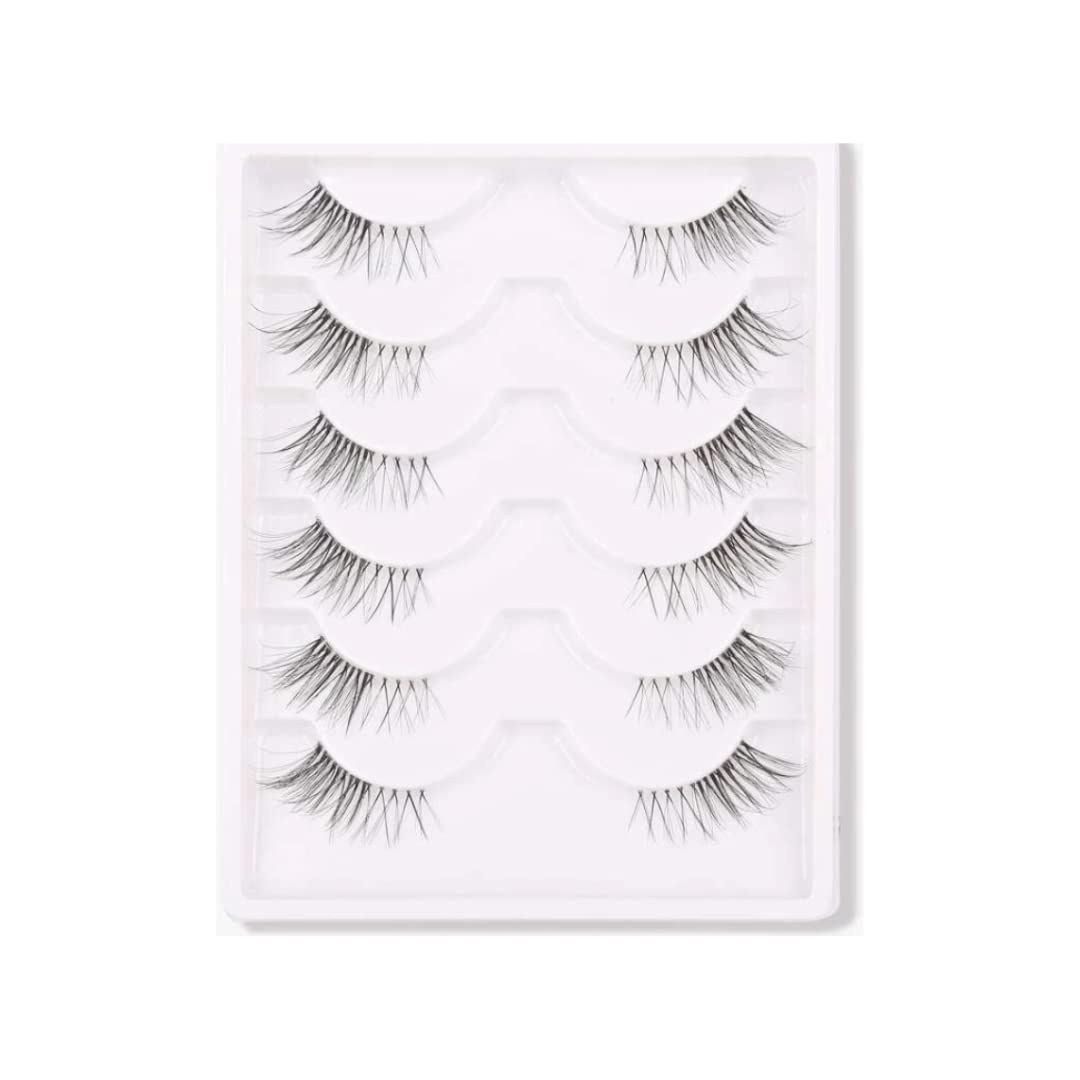 Lavi Lashes False Eyelashes 6 Pairs Cat Eye Look False Lashes Half Corner Lash Wispy