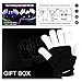 LED Gloves Kids - Light Gloves Rave with 3 Colors 6 Modes for Kids, LED Gloves for Halloween Party Extra Batteries, Gift Box