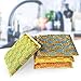 NiceGo Dish Wash Sponge, Multi-Use Heavy Duty Scrub for Dishwashing, Kitchen Sponge for Hard Surface Tools (Pack of 12) (Yellow+Blue+Green+Red)