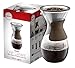Osaka Pour Over Coffee Maker - Reusable Stainless Steel Drip Filter, 37oz (7-Cup) Glass Carafe and Lid 'Senso-JI'