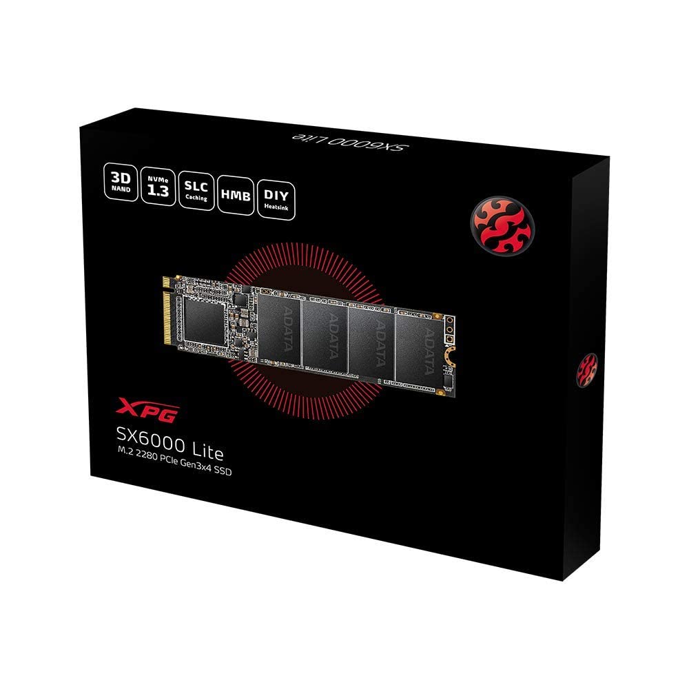 XPG SX6000 Pro 256GB PCIe 3D NAND PCIe Gen3x4 M.2 2280 NVMe 1.3 R/W up to 2100/1500MB/s SSD (ASX6000PNP-256GT-C)