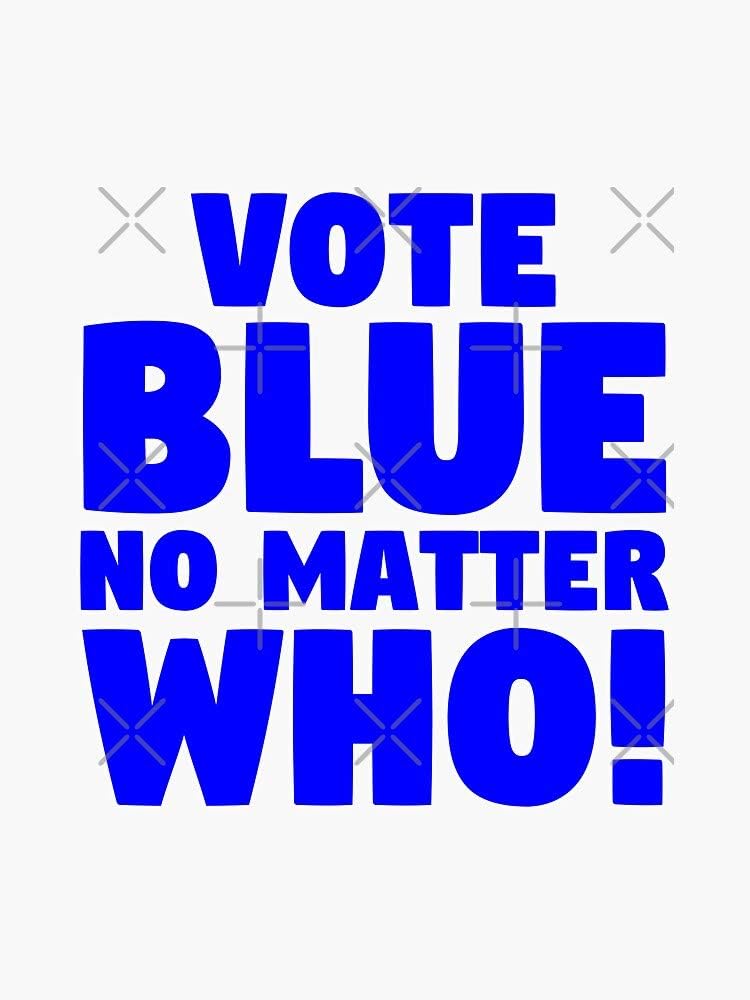 Magnetic Vinyl Car Bumper Sticker 5 Magnet Vote Blue No Matter Who Decals Magnets Stickers Automotive Malibukohsamui Com