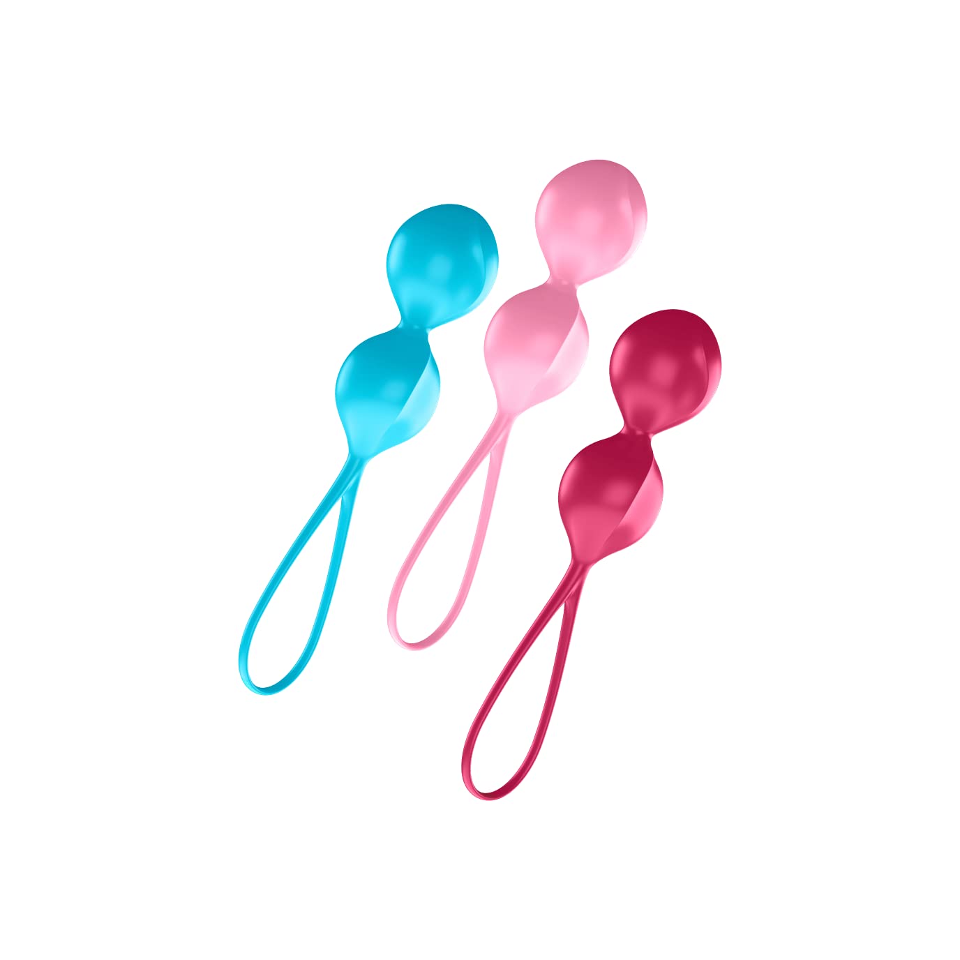 Satisfyer V Balls | Love Bead Training Set | Pelvic Floor Exerciser | Enhances Orgasm | Kegel Balls | Set of 3 Double Bead | Vaginal Muscle Tightening Device | Women