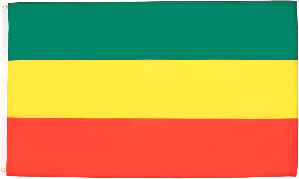 AZ FLAG Ethiopia Without Arms Flag 2x3 ft 100D Polyester Two Brass Grommets