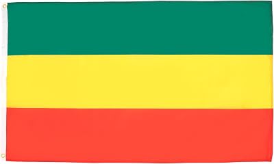 AZ FLAG Ethiopia Without Arms Flag 2x3 ft 100D Polyester Two Brass Grommets