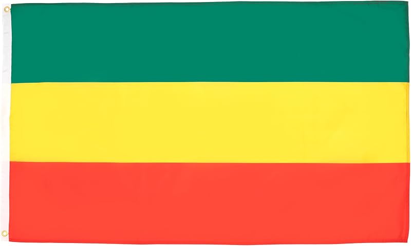 AZ FLAG Ethiopia Without Arms Flag 2x3 ft 100D Polyester Two Brass Grommets