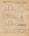 Vintage Louis Vuitton Handbags Patent Poster Prints, Set of 4 (8x10) Unframed Photos, Wall Art Decor Gifts Under 20 for Home, Office, Studio, Salon, College Student, Teacher, Fashion Designer & Fan