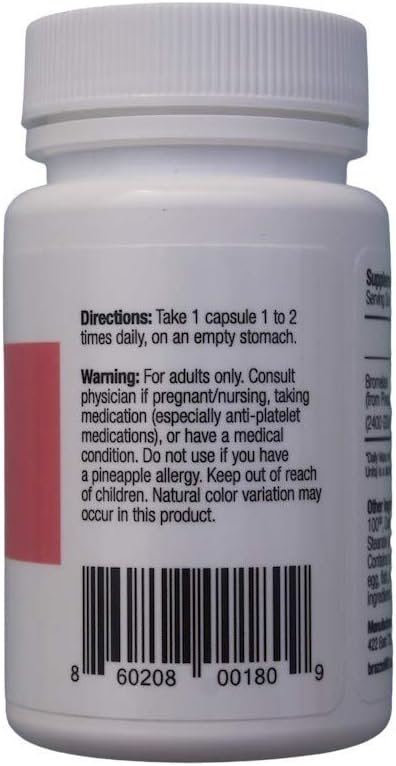 brazzoMD Bromelain with Arnica Tablets, 60 tablets, Plastic Surgeon developed to reduce bruising, swelling, inflammation, and pain, and to assist in natural healing: Health & Personal Care