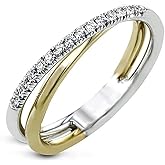 LMCIEZR 925 Sterling Silver Twisted Rose Gold Plated Ring for Women Cross Rings for Women Statement Rings Index Finger 2 Tone Punk 14K Gold Plated Ring Twine Intertwined Wide Band Costume Size 9