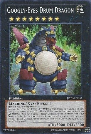 Yu-Gi-Oh! - Googly-Eyes Drum Dragon (JOTL-EN051) - Judgment of the Light - 1st Edition - Common