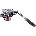 Manfrotto 502 Pro Video Head with 504PLONG Long Quick Release Mounting Plate and Flat Base