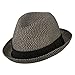 Men's Fedora with Paper Straw Braid