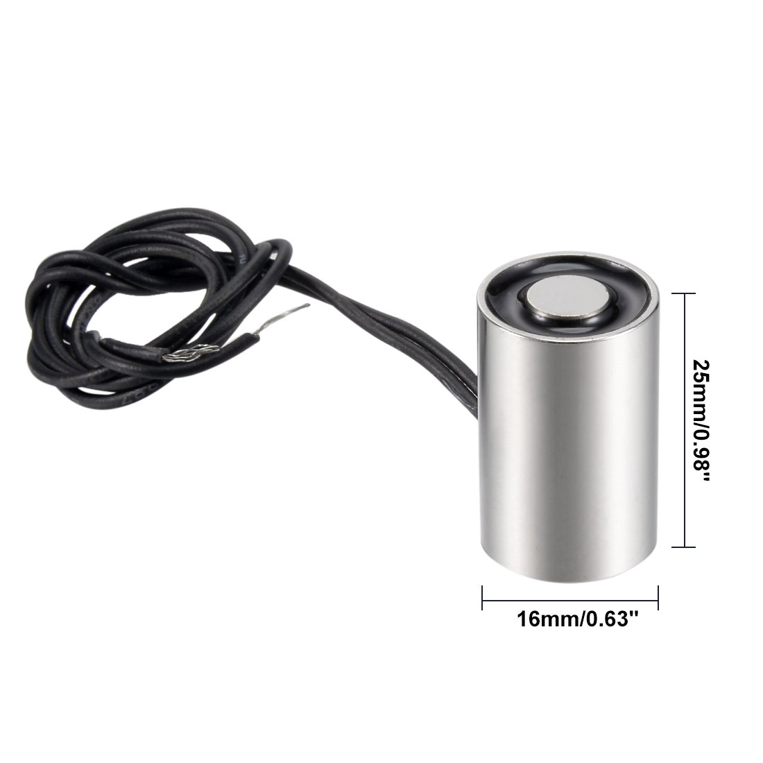 uxcell 80x38mm DC12V 1000N Electric Sucking Disc Solenoid Lift Holding Electromagnet