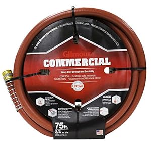 Image of Gilmour 25034075 3/4" X 75' Commercial 6-Ply Rubber/Vinyl Hose