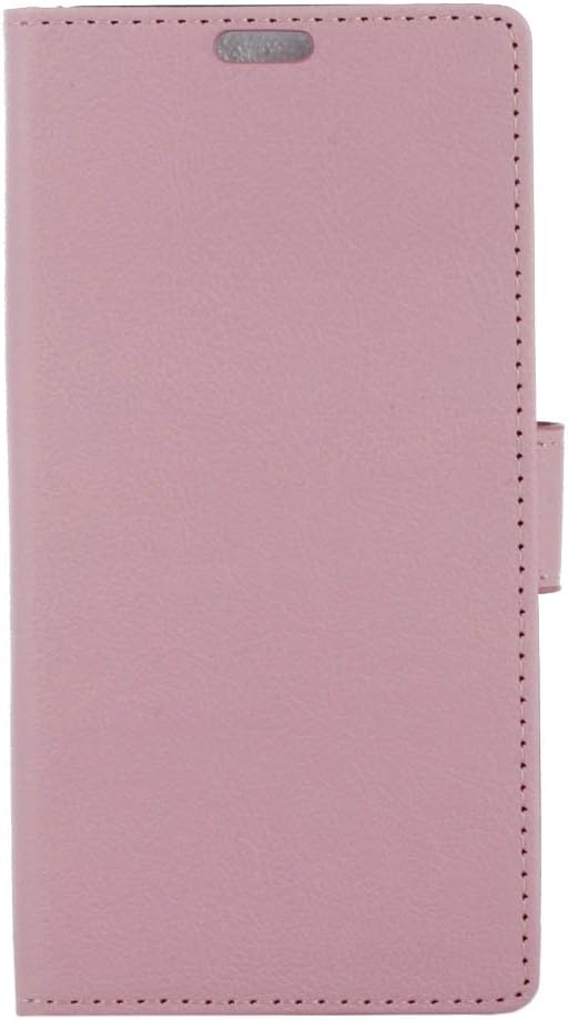 LG K8 phone Case 2016 - The New Luxury Slim PU Leather Flip Protective Magnetic Wallet Cover Case for LG K8 with Card Slot and Stand Feature - Pink