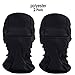Purjoy [2-Pack] Wind-Resistant Balaclava Ski Mask Face Mask Motorcycle Tactical Balaclava Hood(Black+Black)