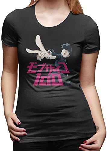 Women Anime Mob Psycho 100 Round Neck T Shirts