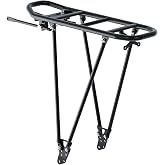 Racktime FoldIt Adjustable 2.0 Rack Rear Eyelet 24` - 29` Black | FoldIt Adjustable Rear Bike Rack | Black, Folds Flat, 24-29in