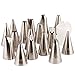FancyBakers 17 Piece Cake Decorating Tip Set, Kit includes 16 of The Most Popular Stainless Steel Tips, Reusable Coupler & Storage Case Also for Pastry & Icing Cup Cakes