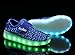 KaLeido Kids 7 Colors LED Light up Shoes Sneakers for Boys Girls (8.5 M US Toddler/EU 25, K-Blue)