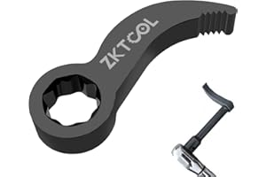 ZKTOOL Pry Bar Wrench Adaptor Head 1/2" D 8pt (Square) Profile,Crowbar Adapter Head Tools, Adjustable Angle Head Pry Bar Fits1/2 Ratchet, Pry Bar Wrench Adaptor Head for Tight Spaces