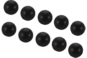 PATIKIL M4 Thread Cap Nuts Knob, 20 Pack Steel Ball Lamp Decoration Screw Caps Nut Cover for Furniture Lighting, Black