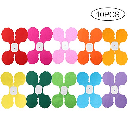 image for RUBFAC 10pcs Colorful Four-Leaf Clover Paper Garland Party Streamers T