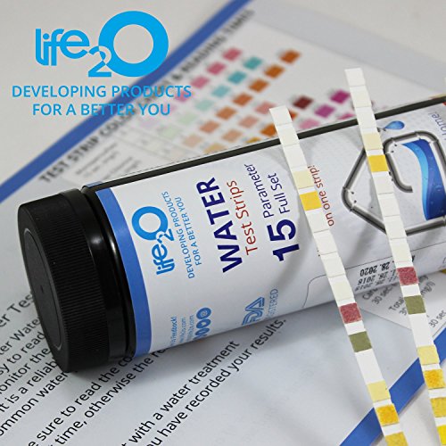 ULTIMATE 15-in-1 Drinking Water Test Kit 100ct | Best Home Water Quality Testing Strips for Well Water, Tap Water, Pool, Hot Tub, Spa & Aquarium | Lead, Hardness (TDS), Iron, Fluoride, Chlorine & More