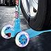 GOOGO Kick Scooter for Kids 3 Wheel Lean to Turn 3 Adjustable Height PU Wheels for 3-13 Year Old Blue