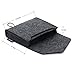 NIDOO Portable Felt Storage Bag, All-Purpose Carrying Bags, Electronics Accessories Protective Case for MacBook Power Adapter, Mouse, Cellphone, Cables, Power Bank, Portable External Hard Drive, Black