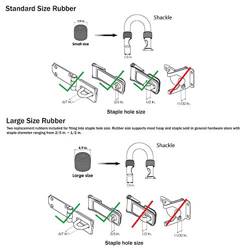 eGeeTouch Outdoor Smart Padlock 3rd Gen, Weatherproof, Rugged Design for Commercial use, Bluetooth c/w NFC Fob (Dual Pack Short Shackle)