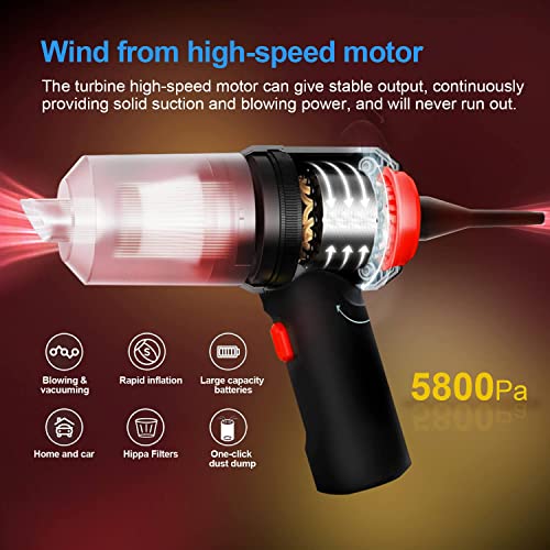 JOINT STARS Air Duster,40000 RPM Compressed Air Duster, 5000mAh