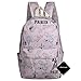xhorizon FL1 Cute Preschool Book Bag Girls Laptop Backpack for Kids Daypack Rucksack, Paris-Purplish-red
