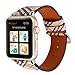 38/40mm Leather Watch Band for Apple Watch Series 1 2 3 4 Plaid Strap for iwatch Belt Wristwatch Bracelet. (Plaid 1-38/40)