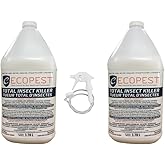 ECOPEST Bed Bug, Cockroach, Ants, and Total Insect Killer - 2 Jugs - Spiders, Plant Bugs and Much More…