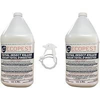 ECOPEST Bed Bug, Cockroach, Ants, and Total Insect Killer - 2 Jugs - Spiders, Plant Bugs and Much More…
