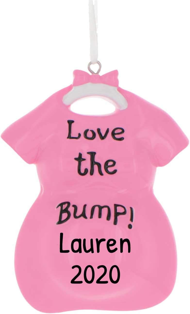 baby bump christmas ornament