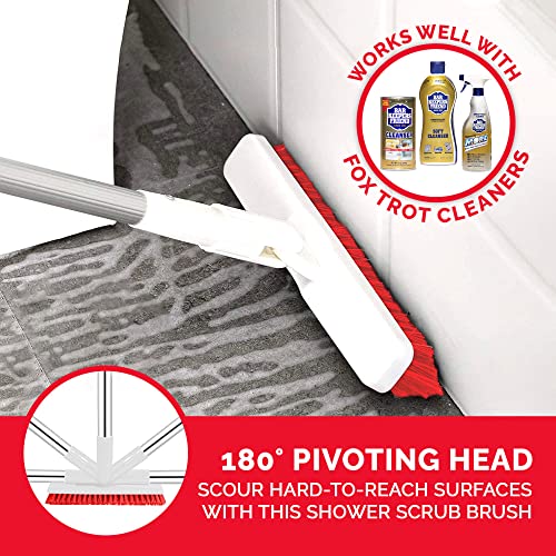 Swivel Grout Brush with Long Handle for Tile Floors Extendable up to