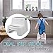 Kids Step Stool By Sahara Baby: Dual Height Step Stool for Toddlers, Anti-Slip Rubber For Safety, Suitable For Kitchen or Potty Training in Bathroom With Door Pinch & Safety Lock Accessories (2 pack)