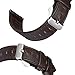 Lamshaw Leather Strap Replacement Band for Garmin Vivomove HR/Garmin Vivoactive 3 Band (Leather-Coffee)