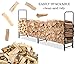 INNO STAGE 8 Foot Firewood Log Rack, Durable Log Storage Holder Fire Wood Pile Racks for Fireplace Patio Outdoor