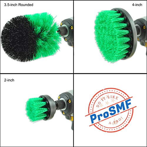 ProSMF Drill Brush Power Scrubber Set Cleaning Brushes for Kitchen