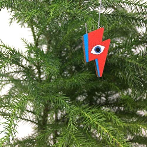 Amazon.com: Starman Eyes Lightning Bolt Christmas Ornament | Rock