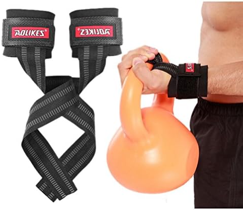 ruix 2 Pcs Wrist Support Strap, Adjustable Lifting Straps With Neoprene Padding For Weightlifting, CrossFit, Bodybuilding, Powerlifting, Strength Training