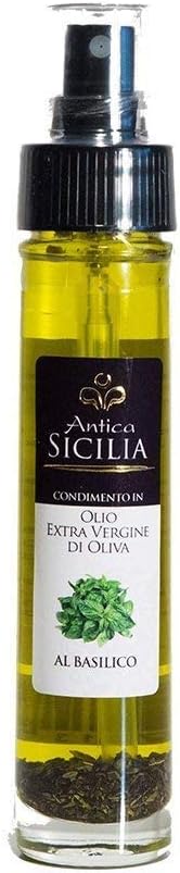 ANTICA SICILIA | Aromatic Oils | Spray | (Basil Extra Virgin Olive Oil | 5 cl)