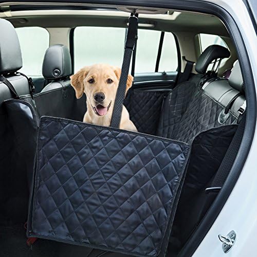 Dog Car Seat Cover YOTRON Waterproof Pet Seat Cover for Cars and SUV -Nonslip, Quilted, Extra Side Flaps, Machine Washable Pet Hammock Car Seat Cover, (update version)