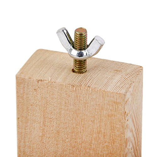 KSK Square Wooden Parrot Bird Squirrel Cage Perch Play