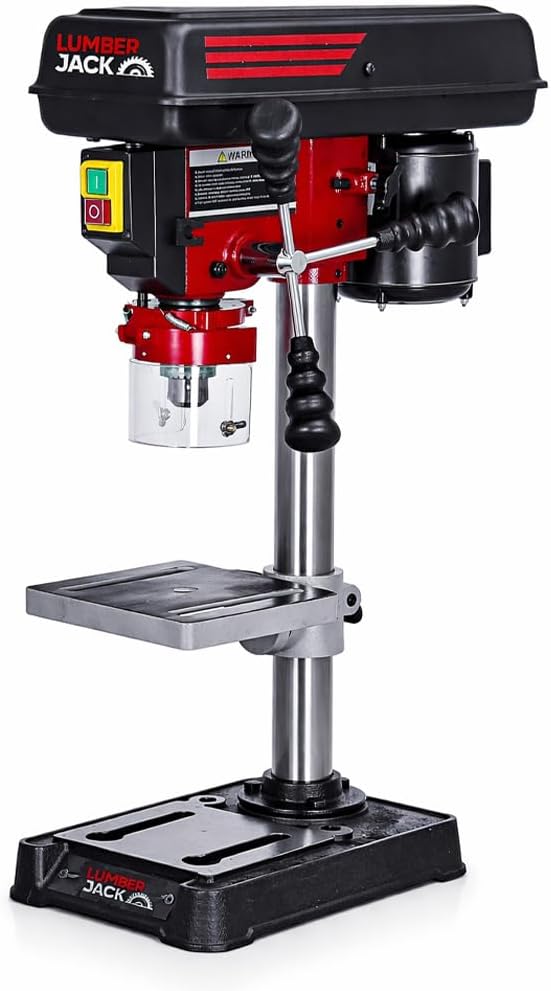 Lumber Jack 5 Speed Pillar Drill Press 13mm Chuck 240V UK Plug